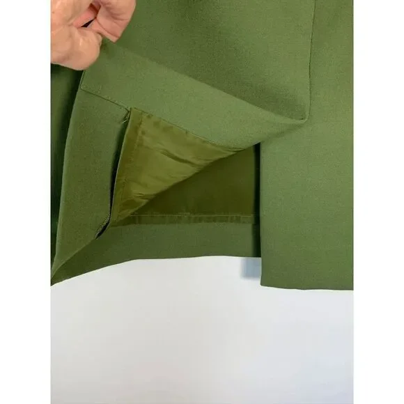 J. Crew Women's Knee Length Pencil Skirt Green Size2 - Picture 6 of 7